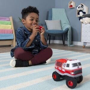 PLUSH Power RC, Remote Control Fire Truck with Soft Body and 2-Way Steering